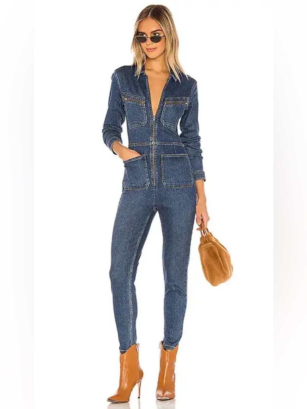 Free People | Lennox Denim Jumpsuit